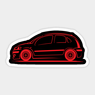 Citroen C3 Red Sticker